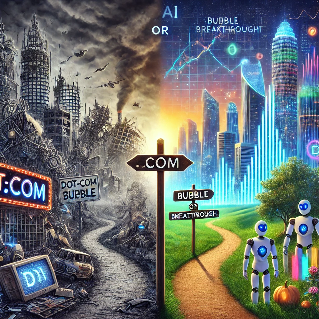 A Repeat of the DOT-COM Bust, but with AI? - DALL·E